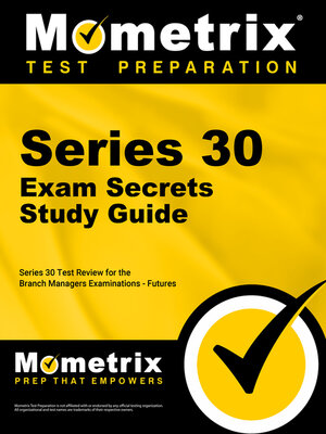 cover image of Series 30 Exam Secrets Study Guide